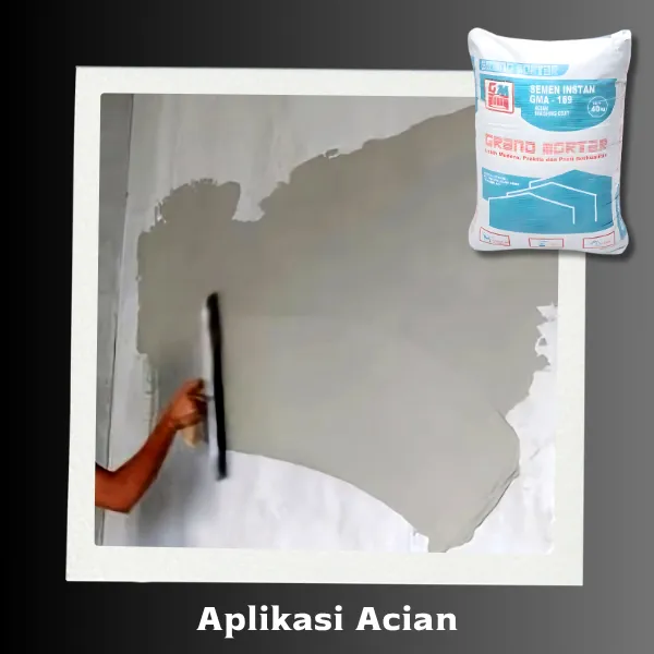 Aplikasi Semen instan (Mortar)-Acian